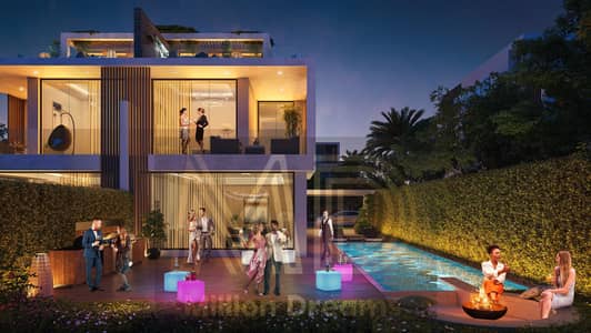 4 Bedroom Villa for Sale in DAMAC Hills 2 (Akoya by DAMAC), Dubai - Night View. jpg