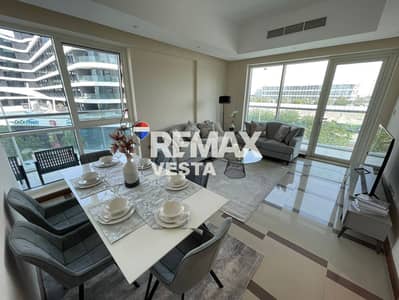 2 Bedroom Apartment for Rent in Al Raha Beach, Abu Dhabi - Furnished | Partial Sea View | Maid Room
