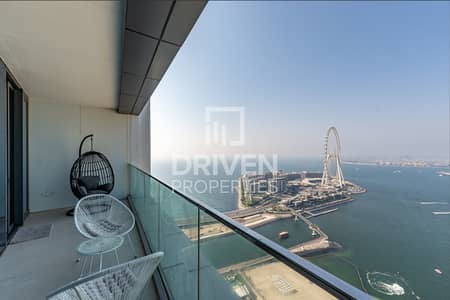 2 Bedroom Apartment for Rent in Jumeirah Beach Residence (JBR), Dubai - Elite Modern Unit | Dubai Eye View | Furnished