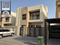 Villa for rent in Al Yasmin | Ground, first, and roof floors | 5 bedrooms + living room and majlis | 115,000 AED (negotiable, 5 checks)