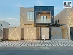 للايجار : فيلا بتصميم مودرن حديث بمنطقه الزاهيه عجمان _ أول ساكن ( طابقين + روف ) موقع مميز خلف الخدمات علي شارع الشيخ محمد بن زايد مباشره