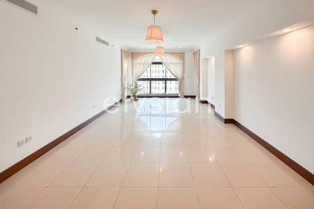 2 Bedroom Apartment for Rent in Palm Jumeirah, Dubai - Unfurnished | Rare Park View | High Floor