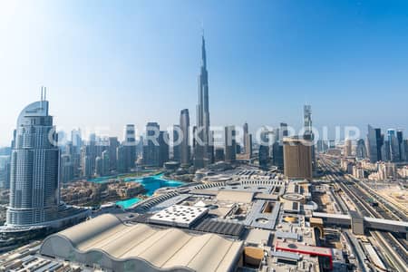 4 Bedroom Flat for Rent in Downtown Dubai, Dubai - High Floor | Furnished | Full Burj Khalifa Views
