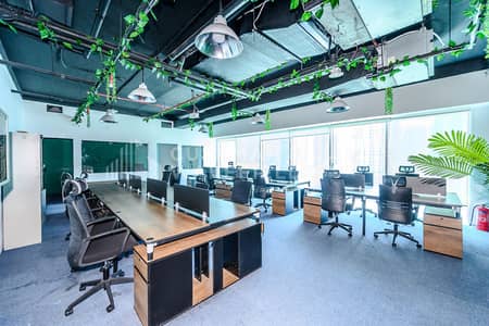 Office for Rent in Business Bay, Dubai - Fitted and Furnished Office | Business Bay Views | DED License