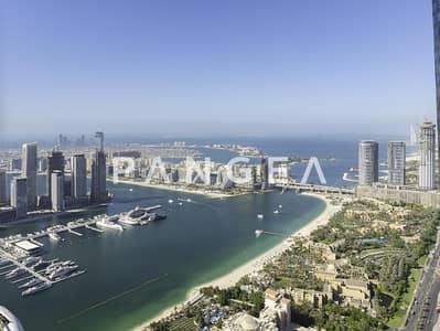4 Bedroom Apartment for Rent in Dubai Marina, Dubai - Full Palm View | High Floor | Upgraded Unit