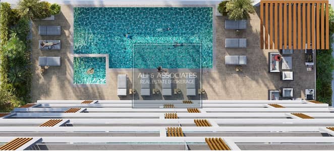 阿尔弗雷德街区， 迪拜 1 卧室公寓待售 - Aerial Pool. jpeg