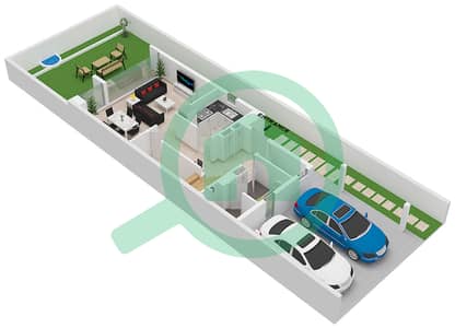 Sanctnary - Grundriss für 3 Schlafzimmer Villa Typ XU-AA