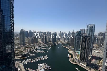 3 Bedroom Apartment for Rent in Dubai Marina, Dubai - High Floor | Full Marina View | Maids room