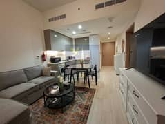 Furnished 1BR | Azizi Riviera | Big Private Terrace | Pool View