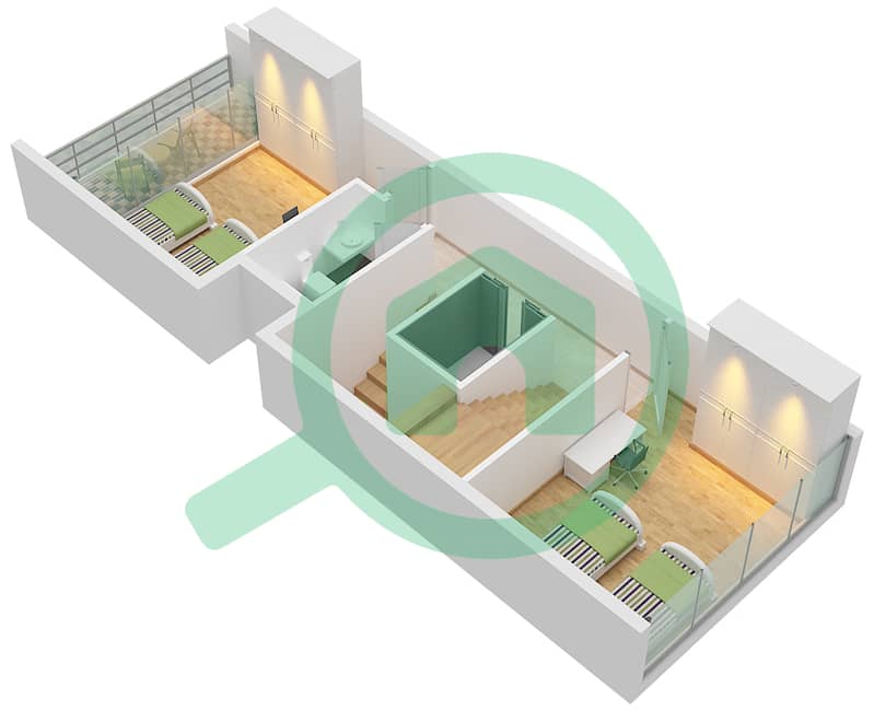 Verdana 6 - 3 Bedroom Townhouse Type A Floor plan Floor First interactive3D