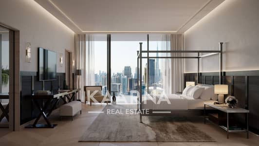 فلیٹ 3 غرف نوم للبيع في الخليج التجاري، دبي - VELA by OMNIYAT Managed by Dorchester Collection Master Bedroom 2. jpg