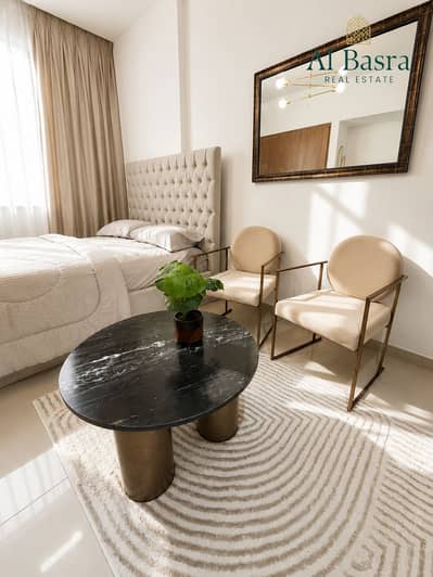 Studio for Rent in Al Zahia, Sharjah - studio-living-area-furnished-apartment-sharjah-07. png