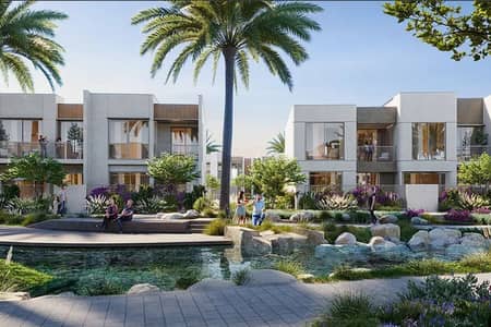 4 Bedroom Townhouse for Sale in The Valley by Emaar, Dubai - Waterfront pool Villa for Sale | Prime Location