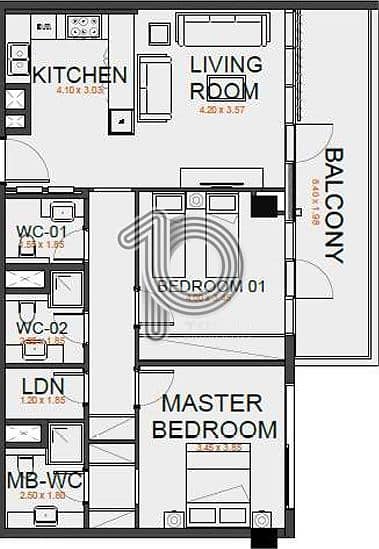 2 BR with Balcony | Merito Al Reeman | High ROI Community - Image 9