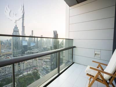 1 Bedroom Apartment for Rent in DIFC, Dubai - Balcony | Full Burj View | High Floor 1 Bedroom Apartment for Rent in DIFC, Dubai - Balcony | Full Burj View | High Floor