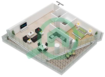 Al Multaqa Avenue - 1 Bedroom Apartment Unit 10 Floor plan Al Multaqa Avenue - 1 Bedroom Apartment Unit 10 Floor plan