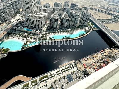 2 Bedroom Flat for Rent in Dubai Creek Harbour, Dubai - High Floor || Vacant || Pool&Canal View