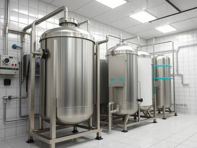 Factory in Vendita a Ajman Industrial, Ajman - Create_a_clean_realistic_industrial_equipment_photo_similar_in_composition_to_the_reference_images_a_stainless_steel_industrial_water_treatment_filtration_system_in_a_tiled_mechanical_room. _Include_1_a_large_hopper_b. jpeg Factory in Vendita a Ajman Industrial, Ajman - Create_a_clean_realistic_industrial_equipment_photo_similar_in_composition_to_the_reference_images_a_stainless_steel_industrial_water_treatment_filtration_system_in_a_tiled_mechanical_room. _Include_1_a_large_hopper_b. jpeg