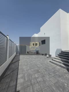 Brand new villa featuring 4 master bedrooms, a spacious living hall, majlis, and dining room, along with a kitchen, external annex, and maid’s room.