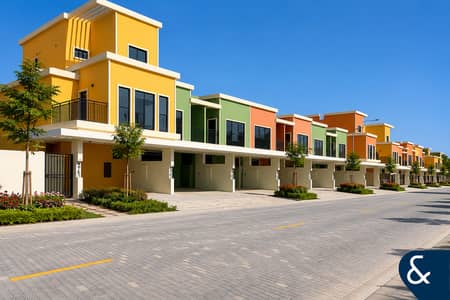 3 Bedroom Townhouse for Sale in DAMAC Lagoons, Dubai - Prime Position | Large Garden | Green Unit