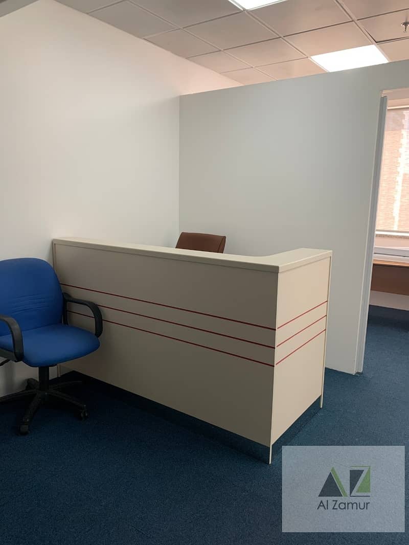Luxurious  Fitted office Near Metro dewa chiller free