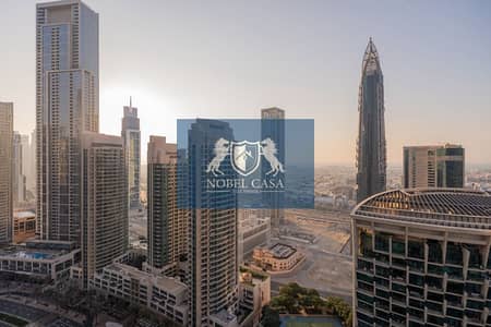2 Bedroom Flat for Rent in Downtown Dubai, Dubai - Higher Floor | Premium Furnished| 2-Balconies