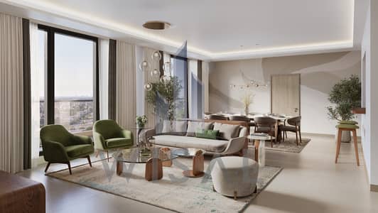 1 Bedroom Apartment for Sale in Dubai Land Residence Complex (DLRC), Dubai - Living_room. jpg
