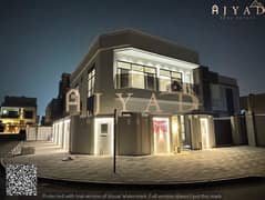 For sale: villa in Al Bahia Ajman, 5 bedrooms, living room and hall, land area 3014 sq ft, built up 3600 sq ft, price includes electricity water AC