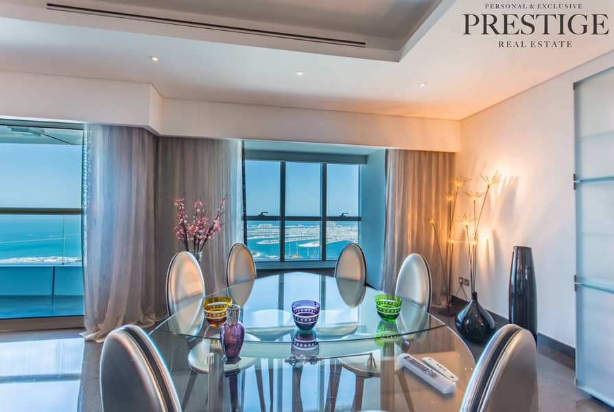 3 Bed | Full Sea View | 3 Parking Dubai Marina