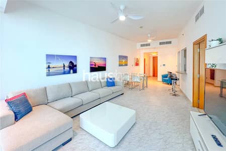 1 Bedroom Apartment for Rent in Dubai Marina, Dubai - 1-Bed + Study | Open Layout | Palm and Marina View