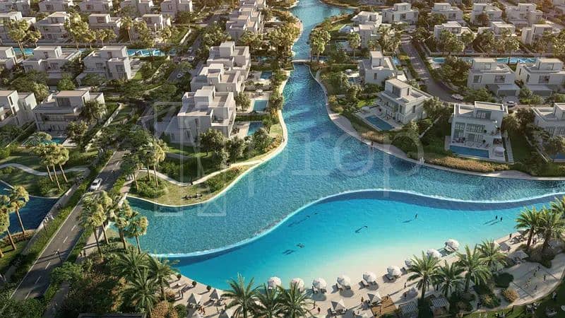 Lagoon View 6BR Villa | Mirage The Oasis | Furnished Pool Home
