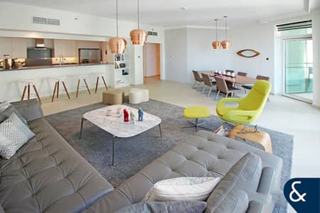 3 Bedroom Flat for Rent in Jumeirah Beach Residence (JBR), Dubai - 3 Bed + Maids | Furnished | Upgraded