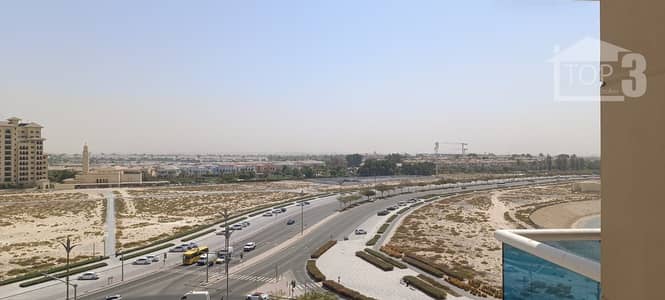 Studio for Rent in Dubai Production City (IMPZ), Dubai - balcony view. jpeg