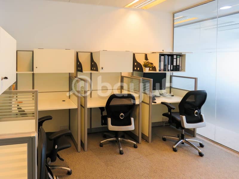 Stunning Flexi Desk Office with Fantastic Location | Fully Furnished| Fully Serviced|Near to Metro|with Tenancy Contract