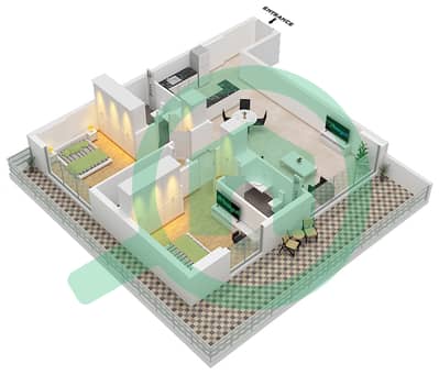 AARK Residences - 2 Bedroom Apartment Unit 09 Floor plan