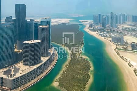 2 Bedroom Flat for Rent in Al Reem Island, Abu Dhabi - Vacant Full Sea View in High Floor | Spacious Unit