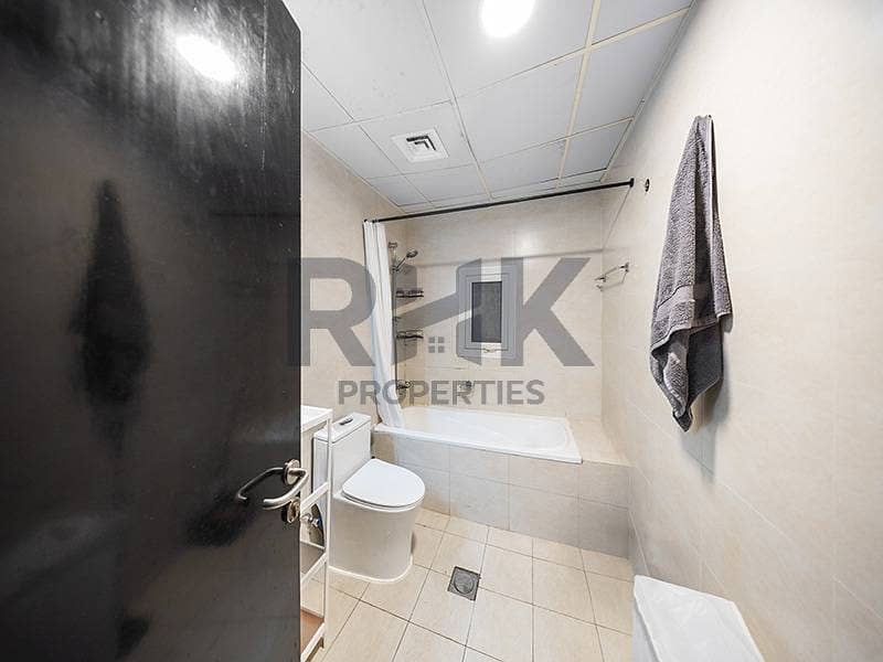 10 Bathroom with bathtub in furnished Dubai Marina apartment