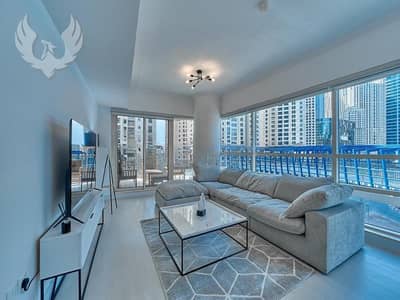 2 Bedroom Apartment for Rent in Dubai Marina, Dubai - Spacious Layout | Furnished | Huge Balcony