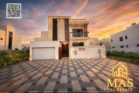 5 Bedroom Villa for Sale in Al Amerah, Ajman - Enhanced villa exter. png 5 Bedroom Villa for Sale in Al Amerah, Ajman - Enhanced villa exter. png