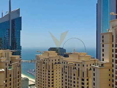 4 Bedroom Apartment for Rent in Jumeirah Beach Residence (JBR), Dubai - Dubai Eye-Palm-Marina Views | High Floor | 4BR+M