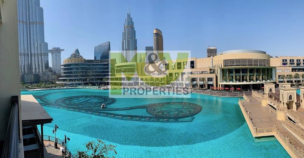 Upgraded 1 Br with front fountain and Burj Khalifa views