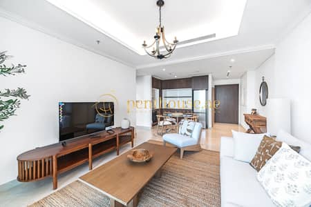 1 Bedroom Apartment for Rent in Dubai Harbour, Dubai - Upper Level | Full Sea Panorama | Beachfront Charm