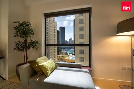 1 habitación Apartamento para en Alquiler en Jumeirah Beach Residence (JBR), Dubai - Apartamento en Jumeirah Beach Residence (JBR)，Rimal，Rimal 2, 1 dormitorio, 100000 AED - 15037685