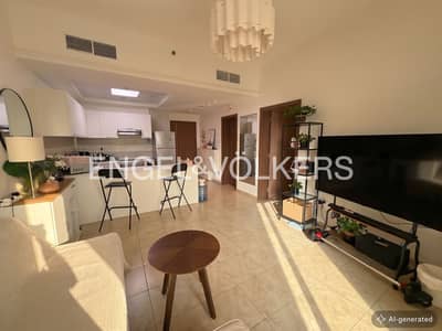 1 Bedroom Apartment for Rent in Jumeirah Village Triangle (JVT), Dubai - Furnished | High Floor | New Kitchen | Vacant