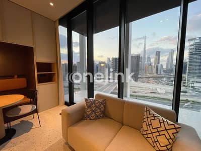 Studio for Rent in Business Bay, Dubai - FULL BURJ KHALIFA VIEW | PRIME LIVING | FURNISHED | HIGHER FLOOR