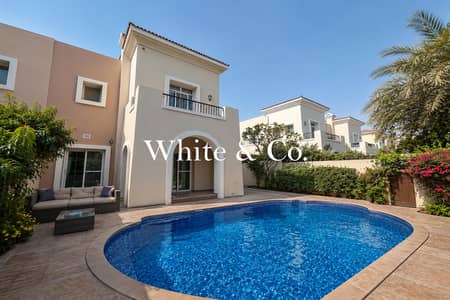3 Bedroom Townhouse for Sale in Arabian Ranches, Dubai - Maids + Study | Vacant Now | Lake Backing