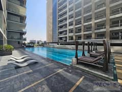 Furnished 1BR Apartment | Binghatti Creek | Multiple Views | Balcony & Pool Access