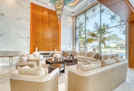 6 Bedroom Villa for Rent in Palm Jumeirah, Dubai - Fully Furnished | Custom Built | Sea View