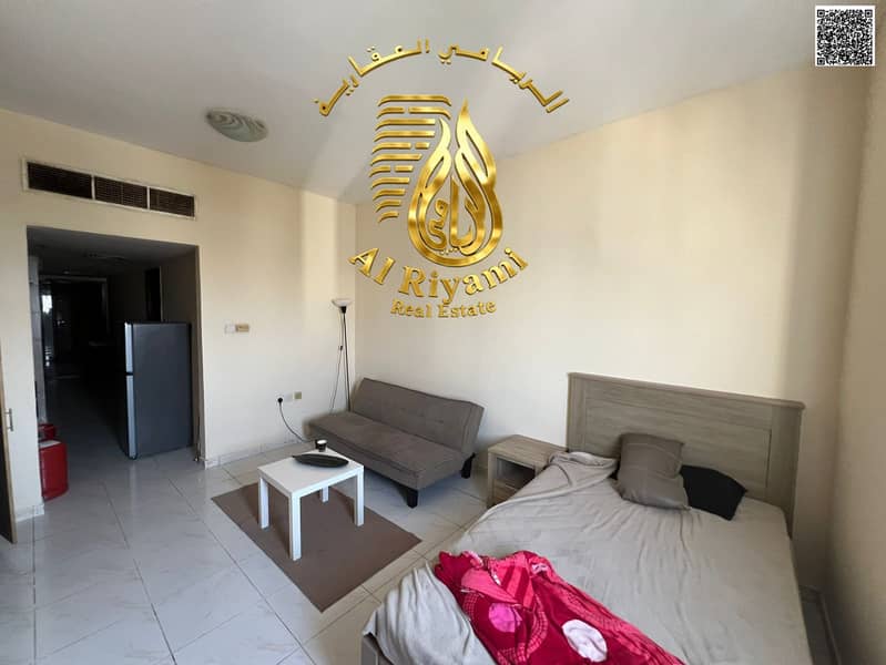 Spacious studio apartment for annual rent, unfurnished, in Al Rashidiya ...