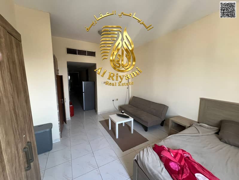 Spacious studio apartment for annual rent, unfurnished, in Al Rashidiya ...